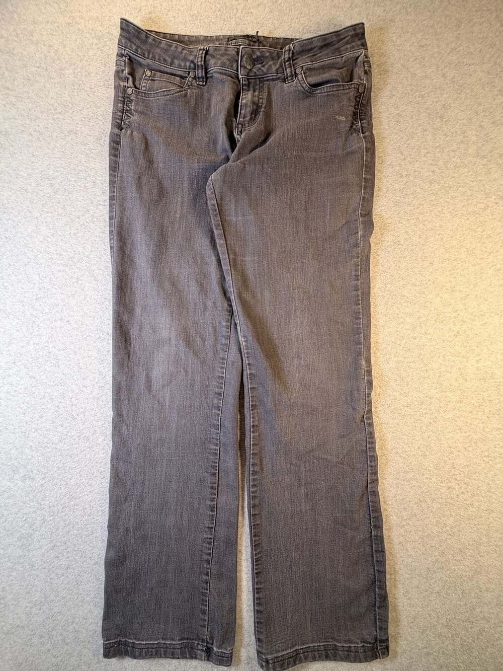 PrAna Denim Jeans Size 6/28 Gray Stretch Casual Pants